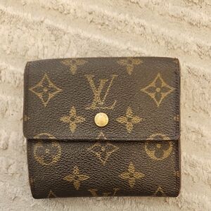 Louis Vuitton Monogram Key Bi Fold Wallet in Brown and Gold